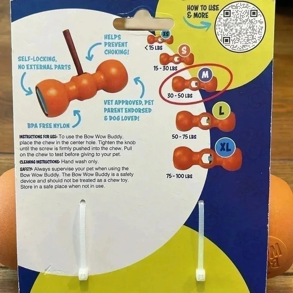 Bow Wow Buddy | Bully Stick Holder | Med Dogs 30-50 lbs - Picture 5 of 8